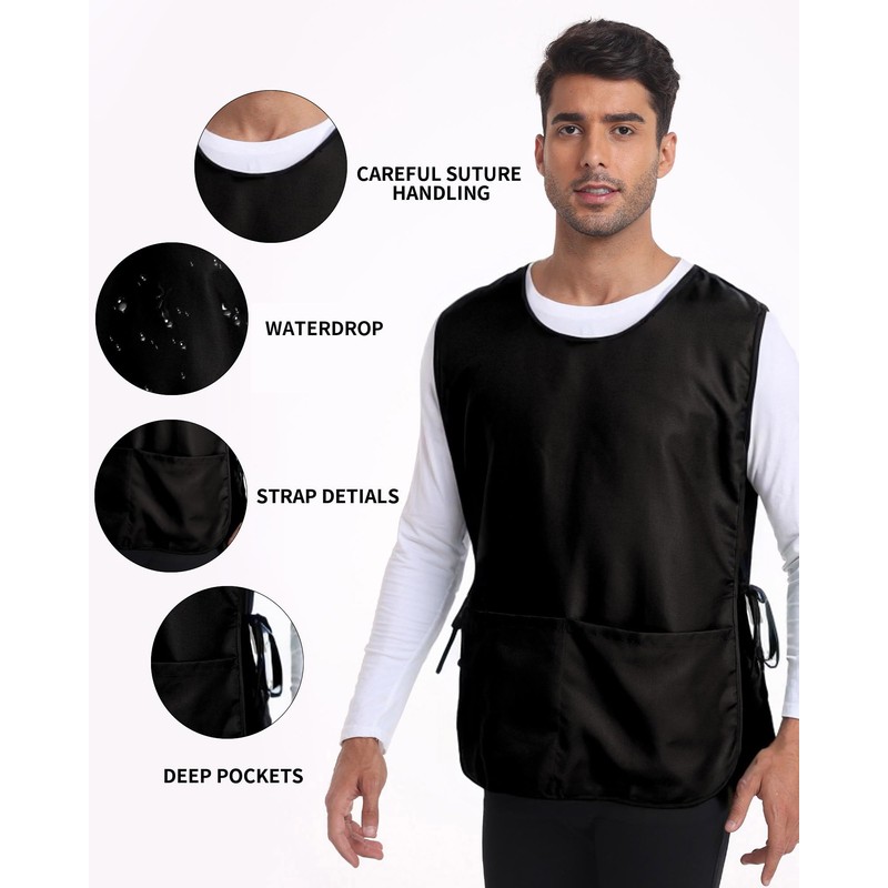 Argstar Unisex Waterproof Cobbler Apron with 3 Pockets for Women/Men,