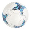 Inflatable Soccer Ball Size 5 Blue PU for Youth Adult