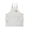 HARFINGTON Canvas Chef Aprons 75x69cm Adjustable Strap Cross Back Kitchen