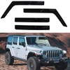 Tape-On Side Car Window Visors Rain Guards for 2018-2025 Jeep