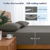 Cooling Fitted Sheet Set Queen Size, Q-Max>0.4, Charcoal Grey