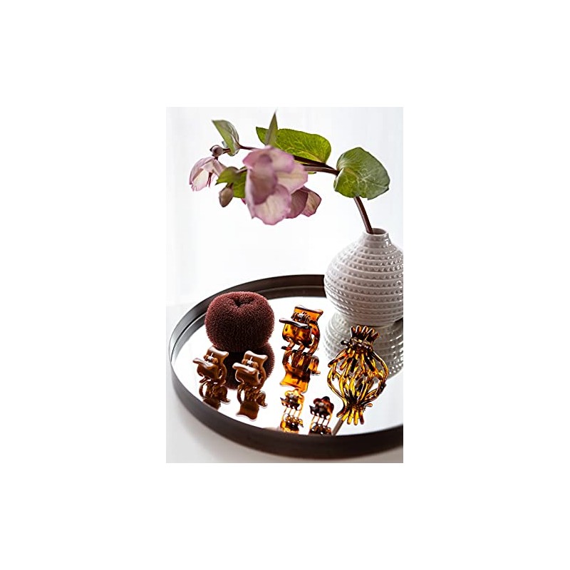 My Style Small 1.5 cm Nylon Hair Claw Clip Brown