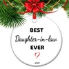 Daughter-in-Law Ceramic Ornament Wedding Gift Holiday Tree Decorations