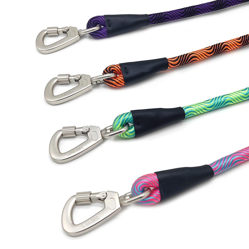 ZALER Short Dog Leash, 26 Inches Rope Traffic Leashes for