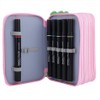 72 Slots Colorful Student Fabric Pen Bag Pencil Pouch Box