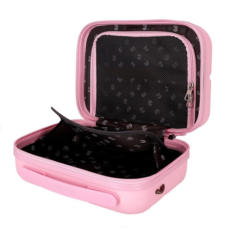 Pepe Jeans Highlight Adjustable Toiletry Bag with Shoulder Bag, Pink,