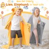 Hahafelt 2 Pcs Lion Elephant Wearable Hooded Blanket for Kids