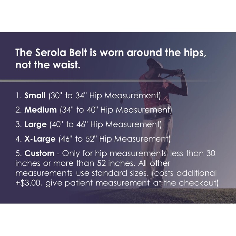 Serola Sacroiliac Belt for SI Joint Dysfunction – (Medium fits