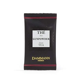 Passerini Green Tea from China - Gunpowder, Box of 24 Enveloped Cristal® Teabags, Dammann Frères