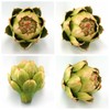 GiftHow Large Green Artificial Artichokes Fruits - Fake Fruits and