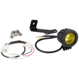 KITACO 800-1300330 LED Shuttle Beam Kit, Bolt-on Type, High Brightness LED, Splashproof, Monkey 125 Body, Black, Lens/Lime Yellow