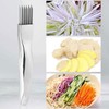 Linyongc Stainless Steel Shred Silk Cutter, 2Pcs Green Onion Cutter,