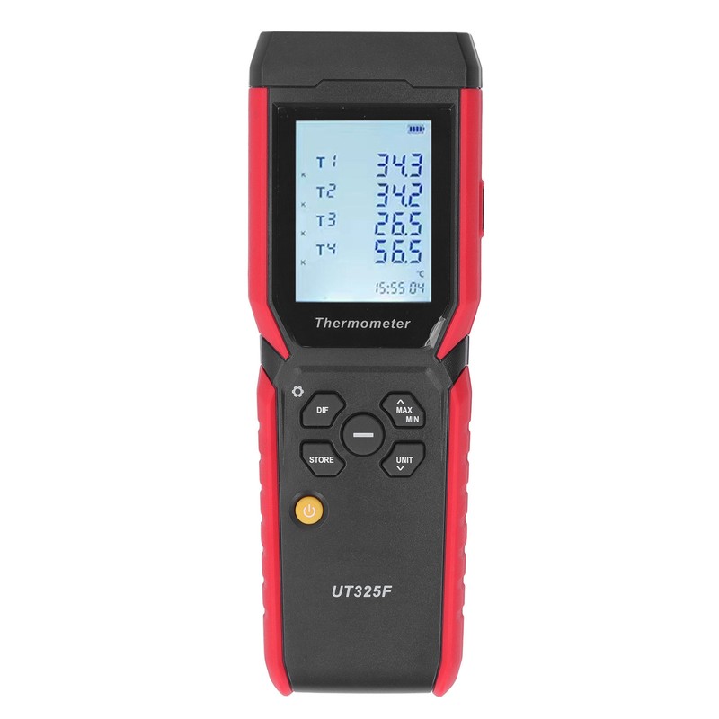 Temperature Thermocouple Thermometer High Accuracy 4 Channel Digital Thermometer for