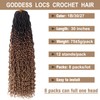 COOKOO 30 Inch 8 Packs Goddess Locs Crochet Hair Bohemian