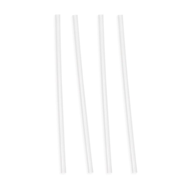 Simple Modern Straw Lid Replacement Straws - Four Pack - Fits All Summit and Hydro Flask Wide Mouth Water Bottle Sizes - Insulated Cap for 10, 12, 14, 16, 18, 20, 22, 24, 32, 40, 64 & 84 oz - Clear