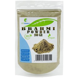 BRAHMI Powder - 100% Natural - Used for scalp and skin care and allows hair to grow longer and stronger (100 g)