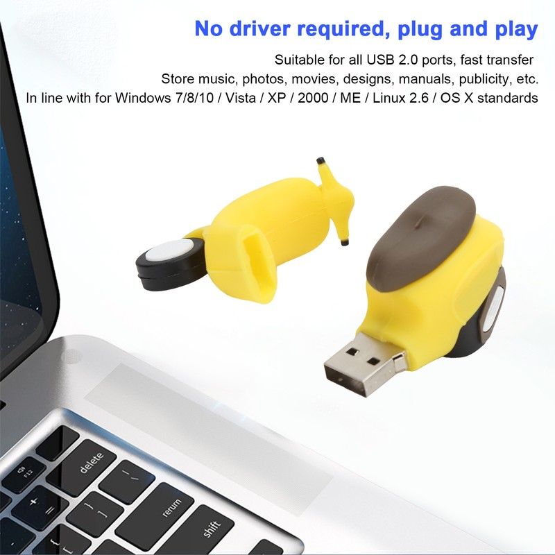 Memory Stick 2.0 USB Flash Drive Pendrive Data Storage Cartoon