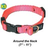 Collar, Adjustable Quick Release - Extra Small - Step 4 Red - Pet/Dog Collar
