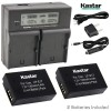 For Canon LP-E17 Battery & LCD Dual Charger for Canon
