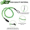 LINGVUM Kayak Paddle Leash Stretchable Paddle Strap Coiled Lanyard Rope