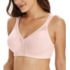 Lemorosy Full Coverage Non Padded Wireless Minimizer Bra Women's Plus