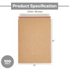 PSBM Photo Document Mailers, 6" x 8", Brown, 100 Pack,