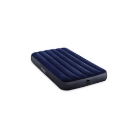 Intex 64757E Dura-Beam Standard Downy Air Mattress: Fiber-Tech - Twin Size - 10in Bed Height - 300lb Weight Capacity - Pump Sold Separately