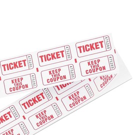 Freedom Farms 400 Count Raffle Tickets - Assorted Colors - Double Stub - Perfect for Events, Fundraisers, 50/50s, Classrooms and Giveaways