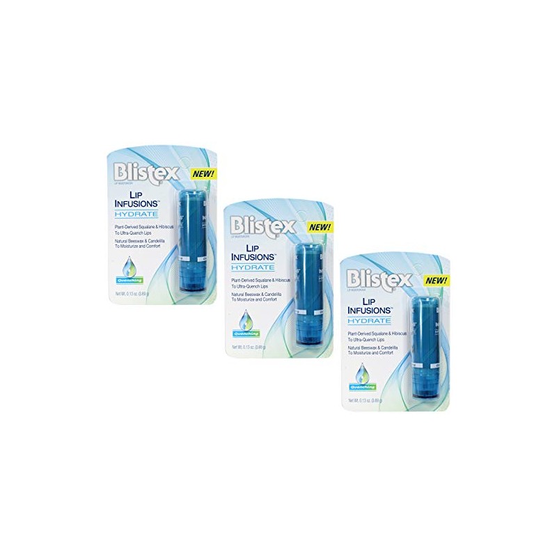 Blistex Lip Infusions Hydrate Lip Moisturizer 0.13 onzas (paquete de
