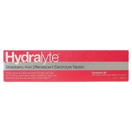 Hydralyte Electrolyte Effervescent Tab (Strawberry Kiwi Flavour) X 20