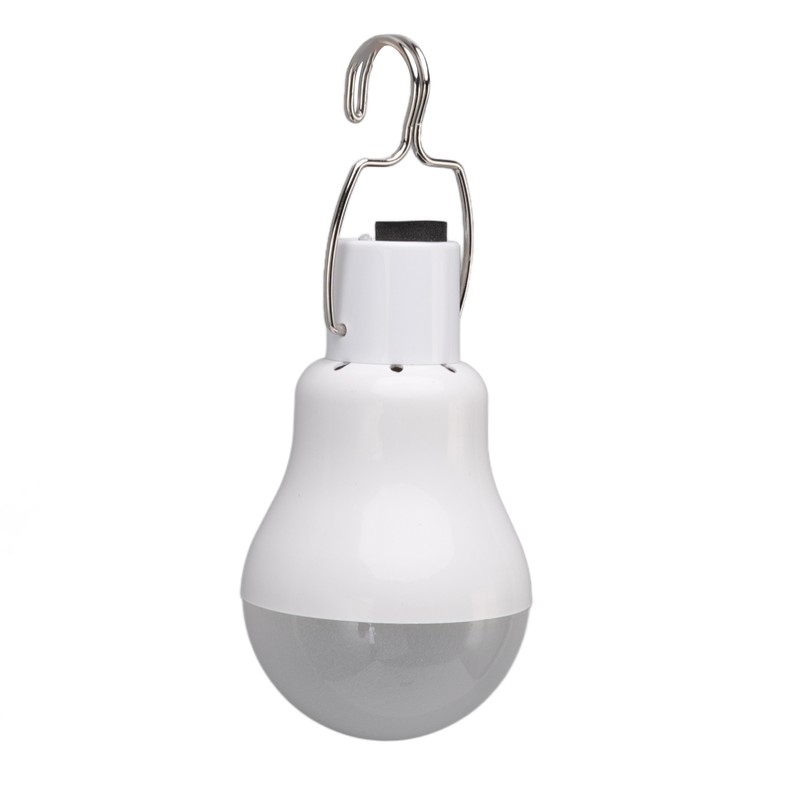 LED Solar Bulb Light Portable ABS and PC 150LM White