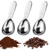 3Pcs Stainless Steel Coffee Scoop 9.5 x 4 cm 15ml