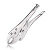 10in Locking Pliers with Easy Adjusting, C45 Steel Curved Jaw
