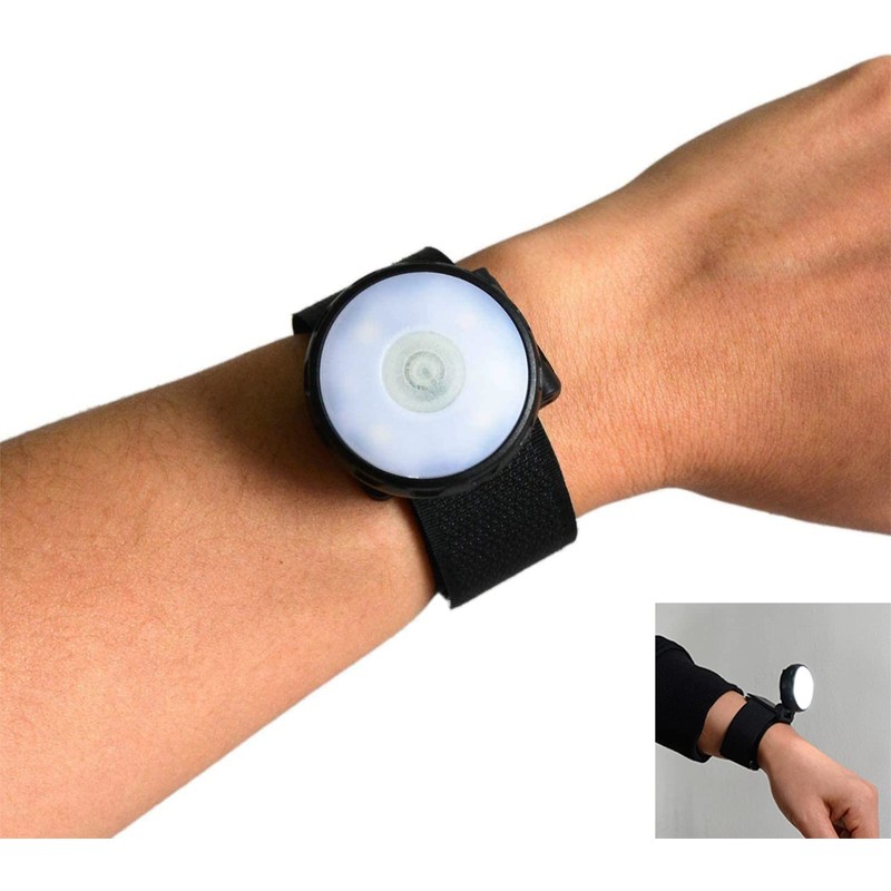 SUNDERPOWER Wrist Light LED Torch Rechargeable Clip Hands Free Flashlight