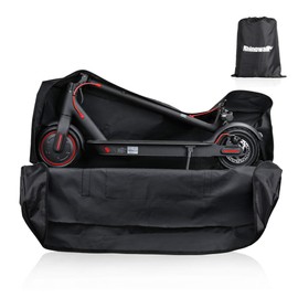 Rhinowalk Foldable E-scooter Carrying Bag Portable Electric Scooter Storage Bag Transport Case for Outdoor Travel Riding Commuting (Black - 48.8" x 8.7" x 18.1")