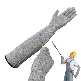 LIUQOBN Guard Gloves Gardening Guard Gloves Long Gardening Gloves Long Gardening Gloves For Women Level 5 Anti Cutting Certification Suitable For Heavy-Duty Kitchen Work（55cm/21.6in
