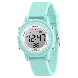 Venhoo Kids Watch Color Flashing Light Sport Toddler Wrist Watch with Luminous Alarm Stopwatch for 3-12 Ages Little Girls Boys Child-Green