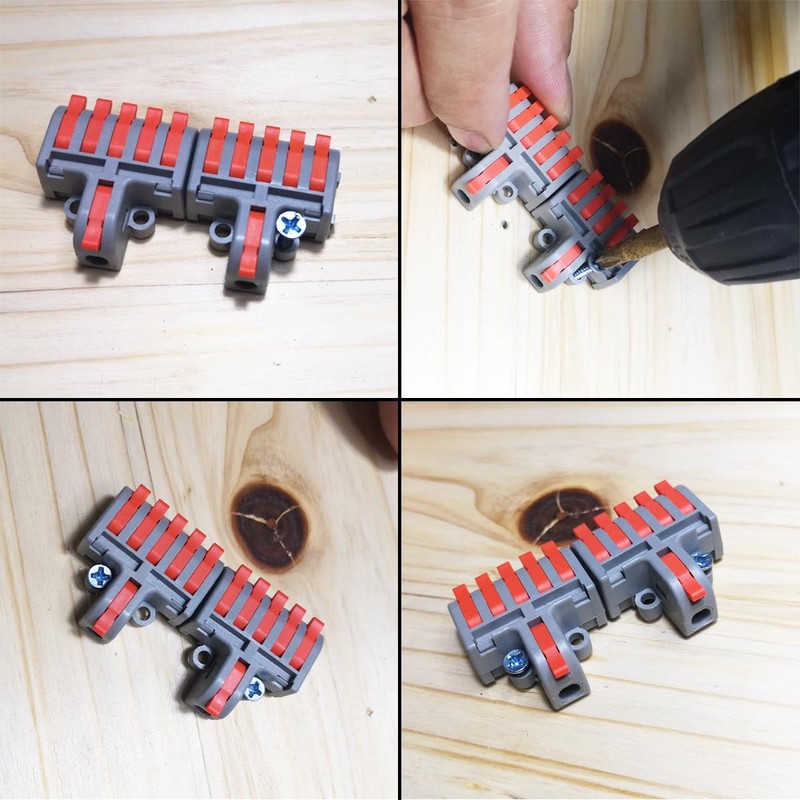 Insert Connector with Locking Screws, CESFONJER Terminal Block 1-in-5 Au,