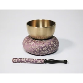 Kyobutsudan Isemura Sakura Pattern Hiyori Rin Set - Domestic Orin Set - Produces beautiful, resonant tones (Various sizes and colors available) - Set includes orin, cushion, and rin stick - Rin Rin