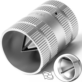 Vouyar Deburring Tool for Copper Pipe, PVC Tubing, 1/4” to 1-5/8" All-metal Inner Outer Pipe Reamer, Copper Pipe Cleaner, Tube Chamfering Plumber Tool