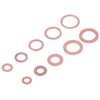 200Pcs Oil Drain Plug Gasket Red Copper Heating Processing 9