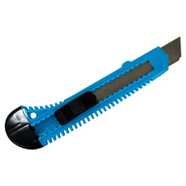 MotoProducts 20 Sky Blue Retractable Utility Knife Wholesale 6 inch Manual Lock Bulk Box Cutter Snap Off Blade