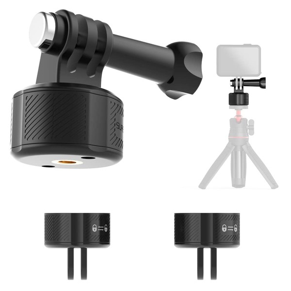 SUREWO Quick Release Base Mount Kit für Go Pro,Magnetische Saug