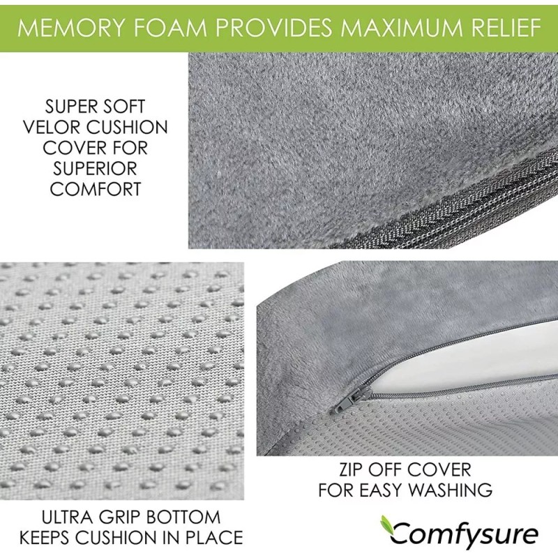 COMFYSURE Extra Large Firm Seat Cushion Pad for Bariatric Overweight