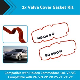 MAX COOL 2X Rocker Valve Cover Gasket Kit Suitable for Holden Commodore V6 VG VQ VN VP VR VS VT VX VY 3.8