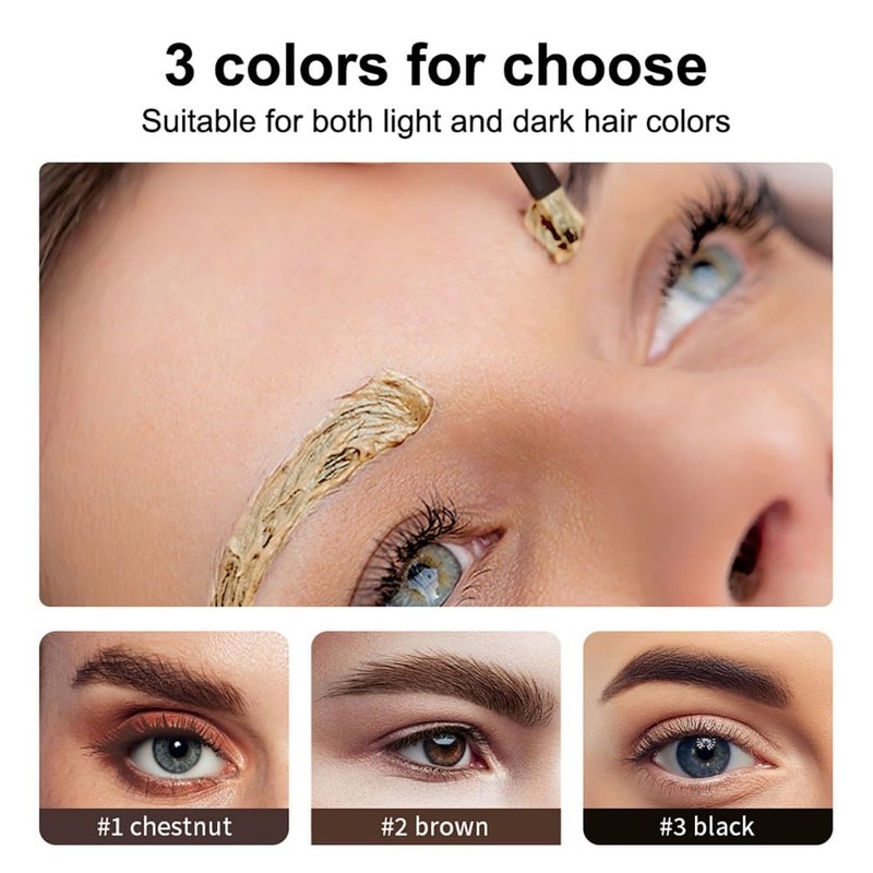 2 In 1 Eyelash & Eyebrow Tint Kit, Lash Tint