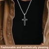 HSIXHAF 2 x Cross Chain Men Women 925 Sterling Silver