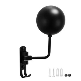 ideastore Helmet Holder Stand Hanger Rack Wall Mount 180 Degree Rotation with Hook (Ball Type)