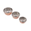 Creative Co-Op Hammered Stainless Steel Bowls in Copper Finish (Set