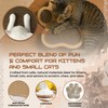 Paw-Shaped Cat Scratcher | Reversible Cardboard Kitten Scratcher | Kitten